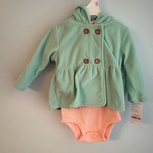 Carter's Jacket and Bodysuit 2-Piece Set NWT